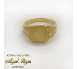 SELLO ORO 18K CUADRADO                                                