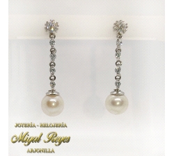 PENDIENTES LARGOS PERLA