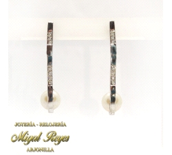 PENDIENTES LARGOS PERLA