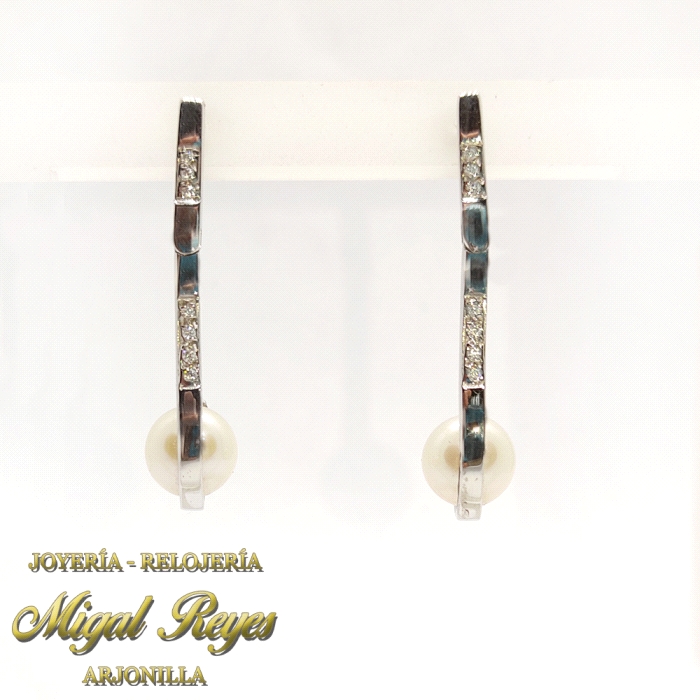 PENDIENTES LARGOS PERLA