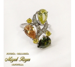 ANILLO OB, PIEDRAS DIFERENTES COL                                     