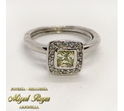 ANILLO CUADRADO VERDE