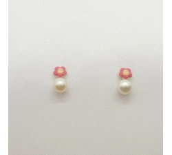 PENDIENTES FLOR PERLA