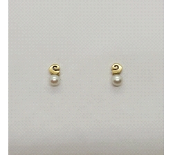 PENDIENTES ESPIRAL PERLA