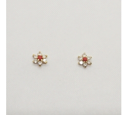 PENDIENTES FLOR CORAL