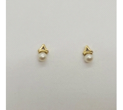 PENDIENTES TRIANGULO PERLA