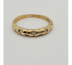 SORTIJA ORO 18K. 7 BRILLANTES                                         