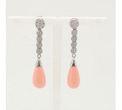 PENDIENTES LARGOS CORAL