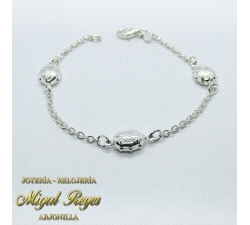 PULSERA PLATA MOTIVOS DIFERENTES                                      