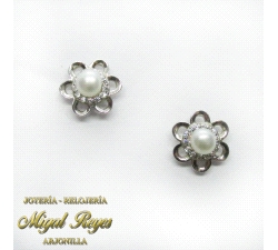 PENDIENTES FLOR PERLA