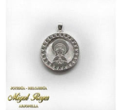 MEDALLA PLATA V,NIÑA NACAR                                            