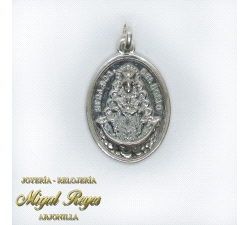 MEDALLA PLATA OVAL V,ROCIO                                            