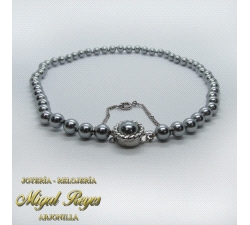 COLLAR PERLA GRIS