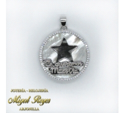 COLGANTE PLATA MAESTRA ESTRELLA                                       