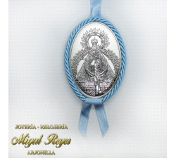 MEDALLA DE CUNA BLANCA-AZUL