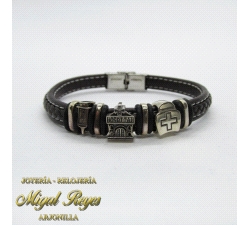 PULSERA ACERO CRO MOTIVOS                                             