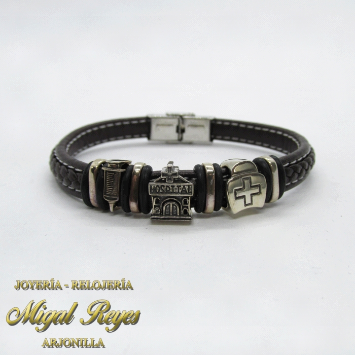 PULSERA CUERO HOSPITAL