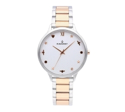 SEÑORA RELOJ RADIANT BICOLOR CORAZONES                                