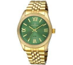 SEÑORA RELOJ DORADO ESFERA VERDE                                      