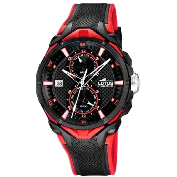 RELOJ LOTUS ROJO - NEGRO